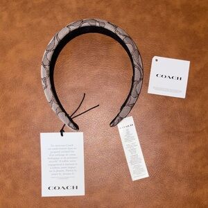 Coach Black and Cream Headband